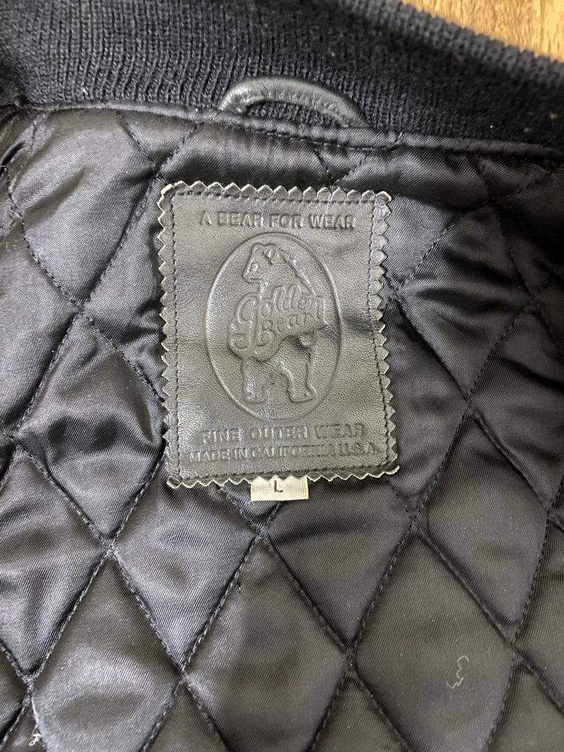 USA製　ゴールデンベア別注ARLEN NESS スタジャン ブラック