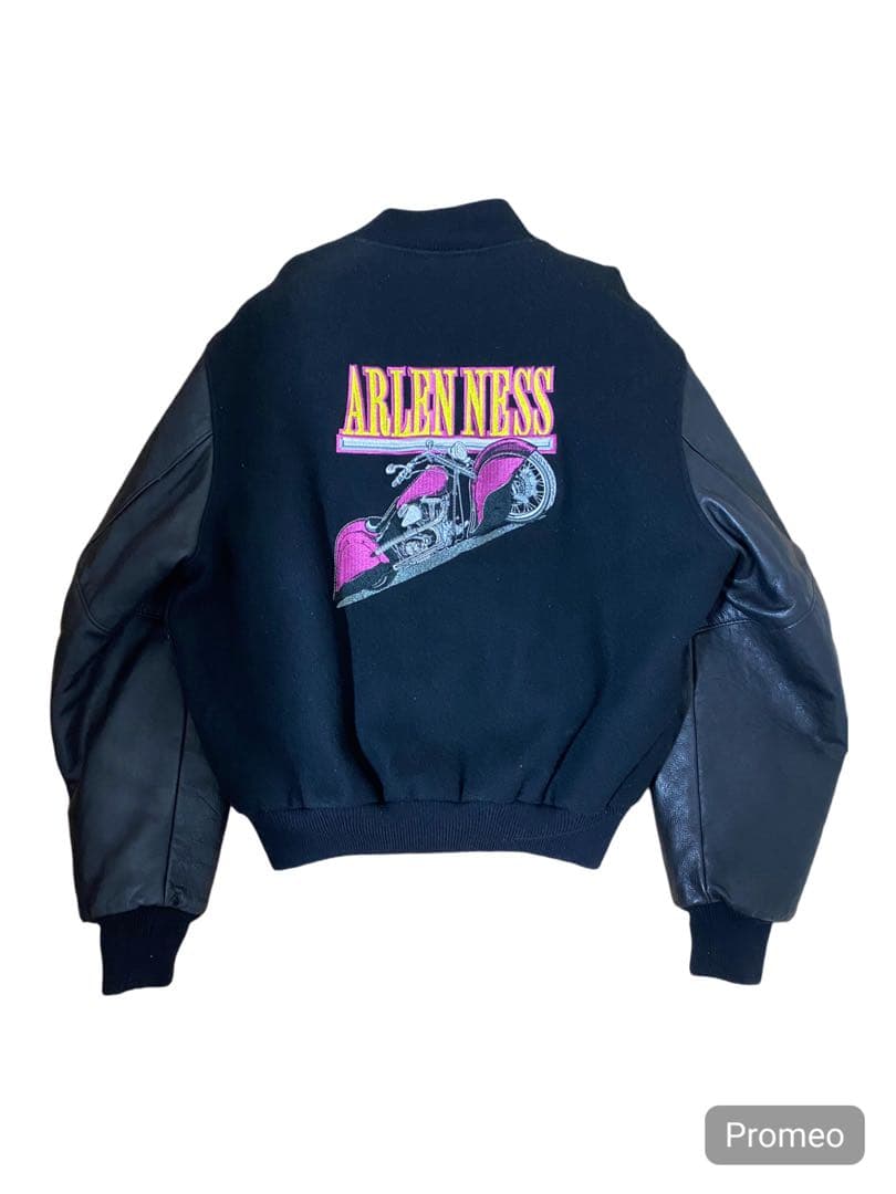 USA製　ゴールデンベア別注ARLEN NESS スタジャン ブラック