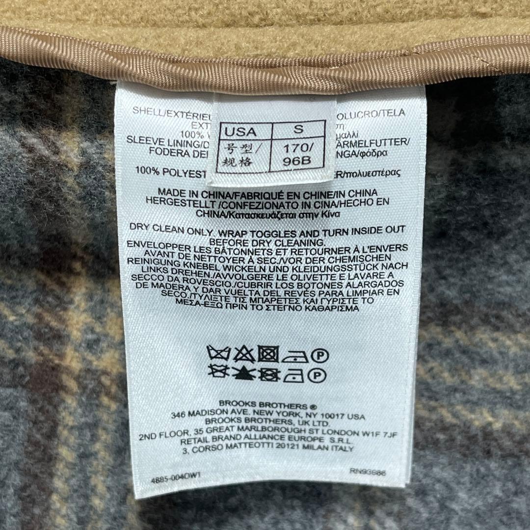 ✨未使用級 ブルックスブラザーズ 2way ダッフルコート チェック キャメル