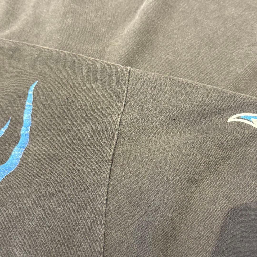 希少 90s USA製 ハーレーブルーファイアーフレイムパターン