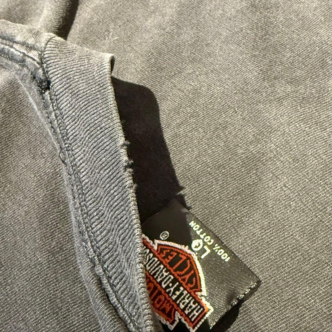 希少 90s USA製 ハーレーブルーファイアーフレイムパターン