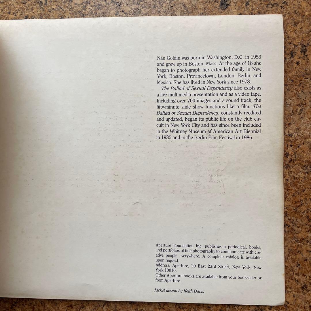 【サイン本】ナン・ゴールディン