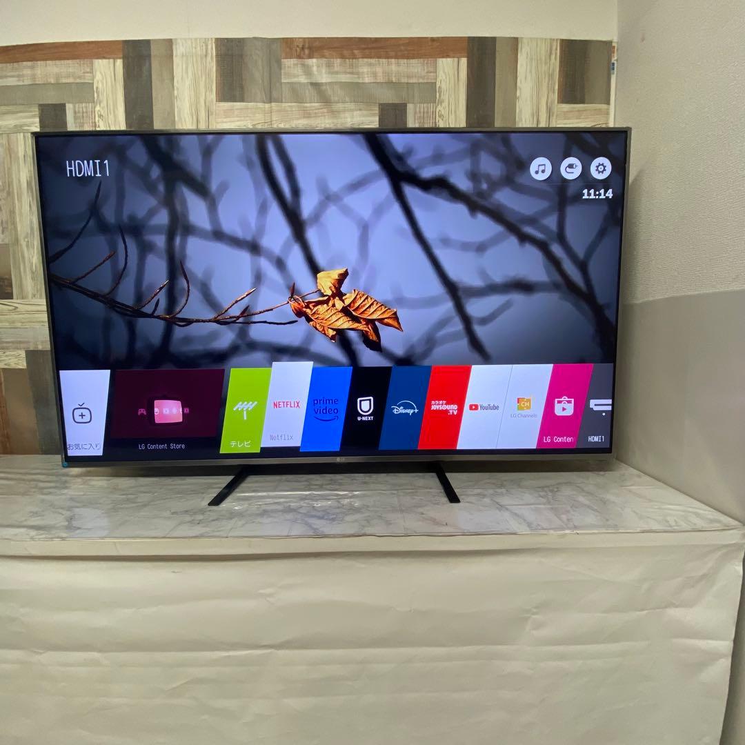 即日受渡❣️全国送料込LG60型4KテレビYouTube.Netflix新品リモ
