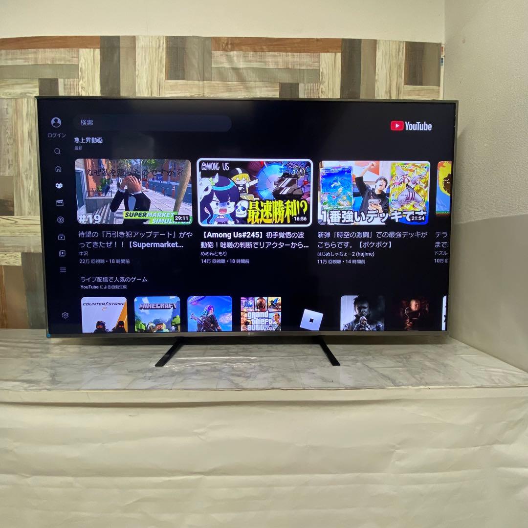 即日受渡❣️全国送料込LG60型4KテレビYouTube.Netflix新品リモ