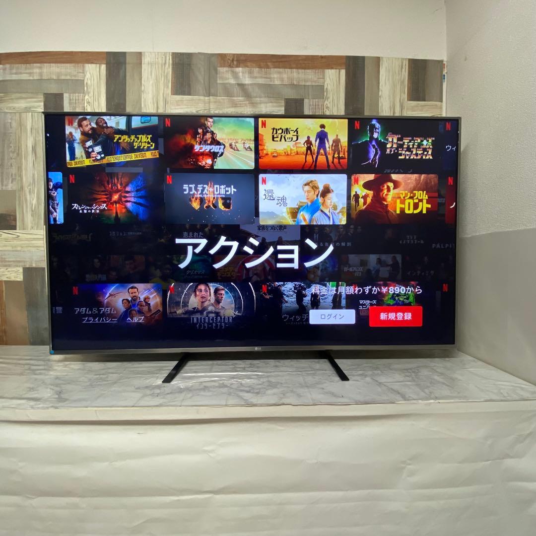 即日受渡❣️全国送料込LG60型4KテレビYouTube.Netflix新品リモ