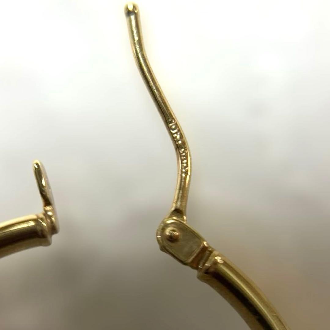 ☆不動の人気ピアス☆美品☆K10YG☆フープピアス☆