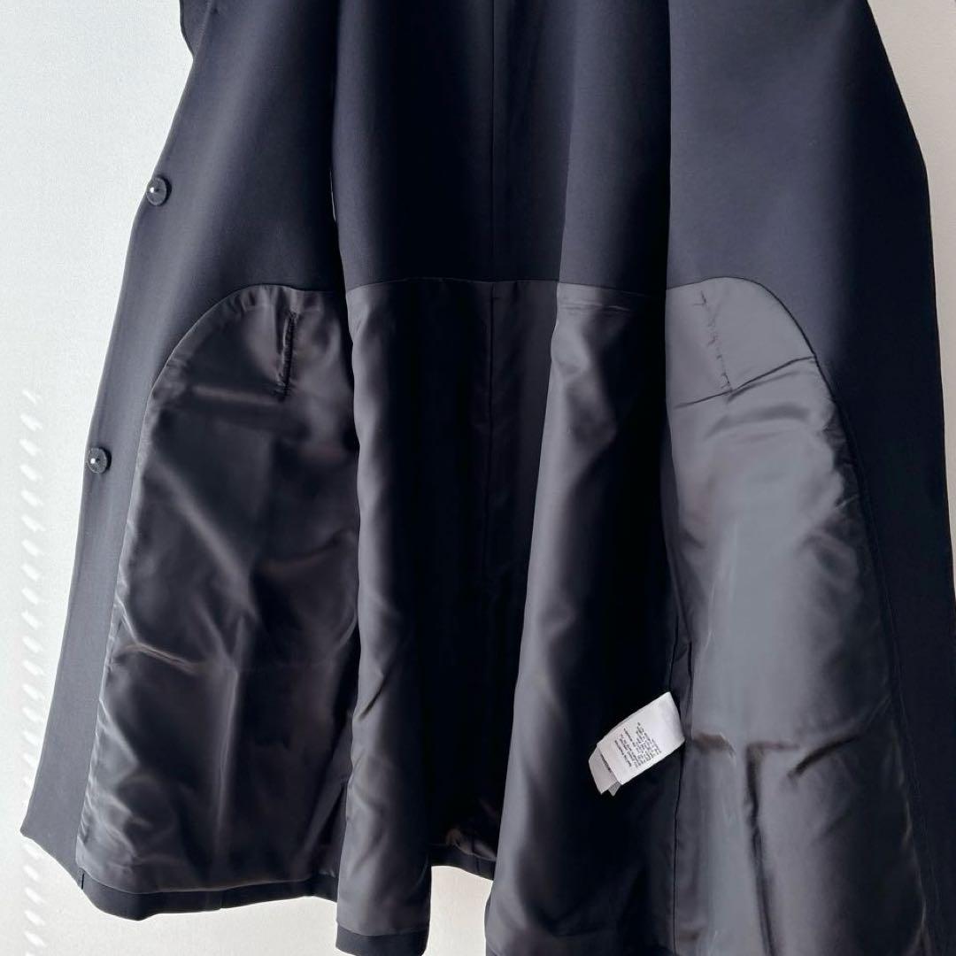 CELFORDセルフォード　フリルパールネックロングジレ ブラック