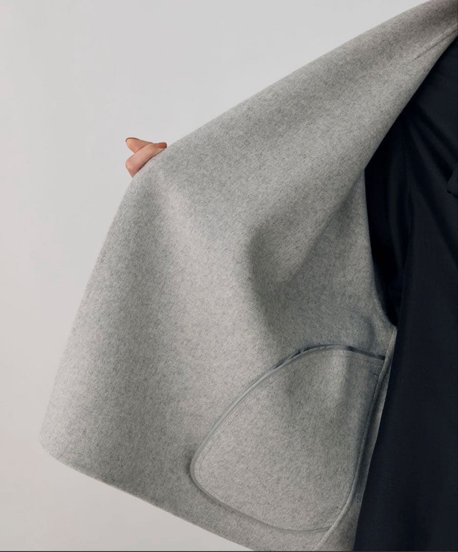 【新品・未使用・タグ付】DES PRÉS オープンフロント ウールコート