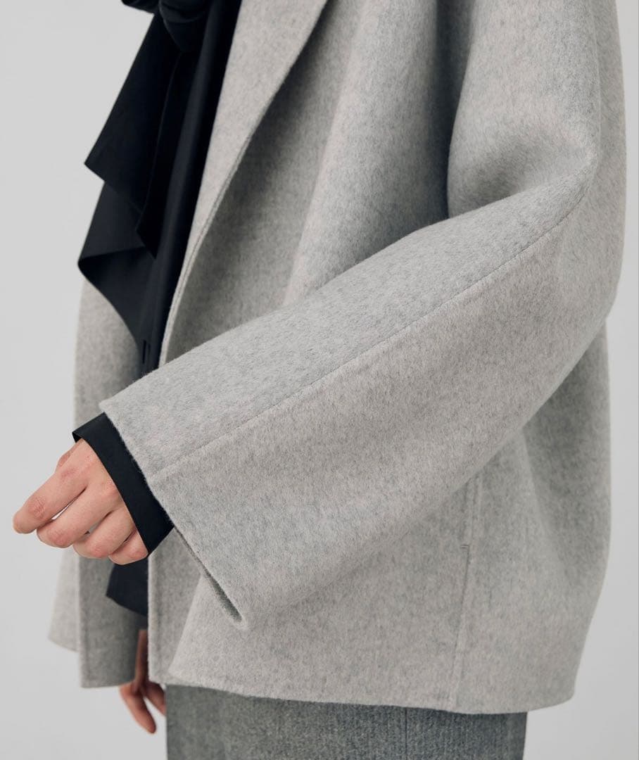 【新品・未使用・タグ付】DES PRÉS オープンフロント ウールコート