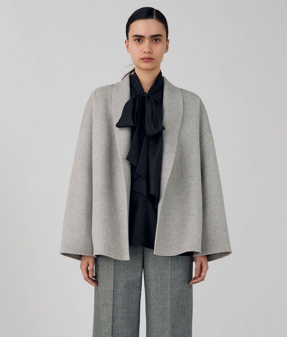 【新品・未使用・タグ付】DES PRÉS オープンフロント ウールコート