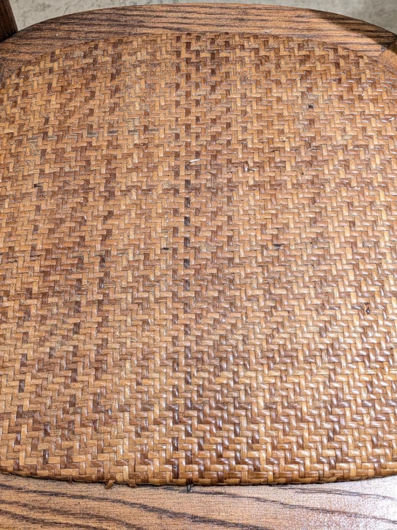 i☆ クロスバック チェア 曲木 北欧レトロ 椅子 家具 木製 ラタン 籐