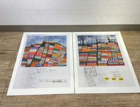 レディオヘッド　ヘイル・トゥ・ザ・シーフリトグラフ8枚セット RADIOHEAD