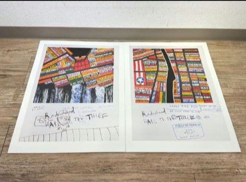 レディオヘッド　ヘイル・トゥ・ザ・シーフリトグラフ8枚セット RADIOHEAD