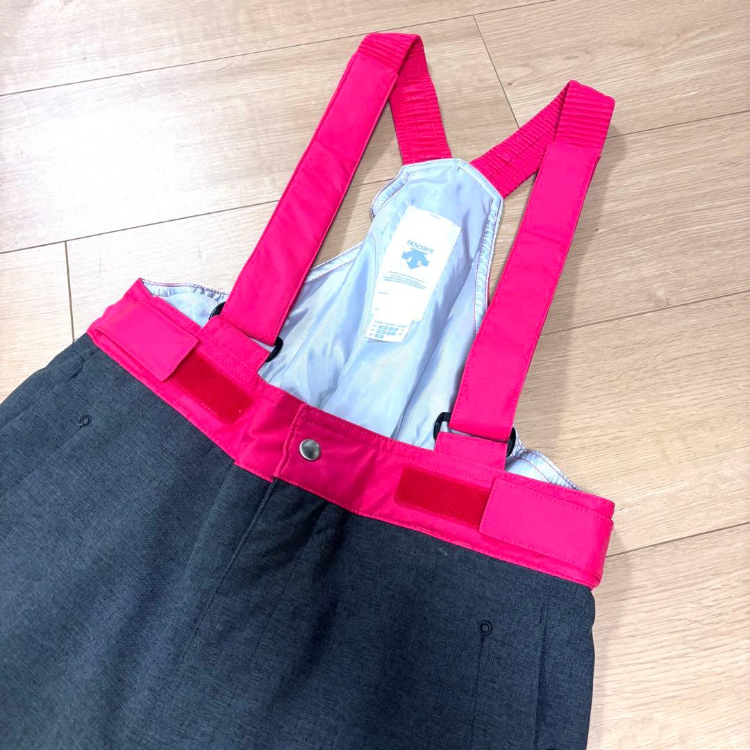 【極美品】デサント　スキーウェア キッズ　150cm 白　ホワイト　総柄