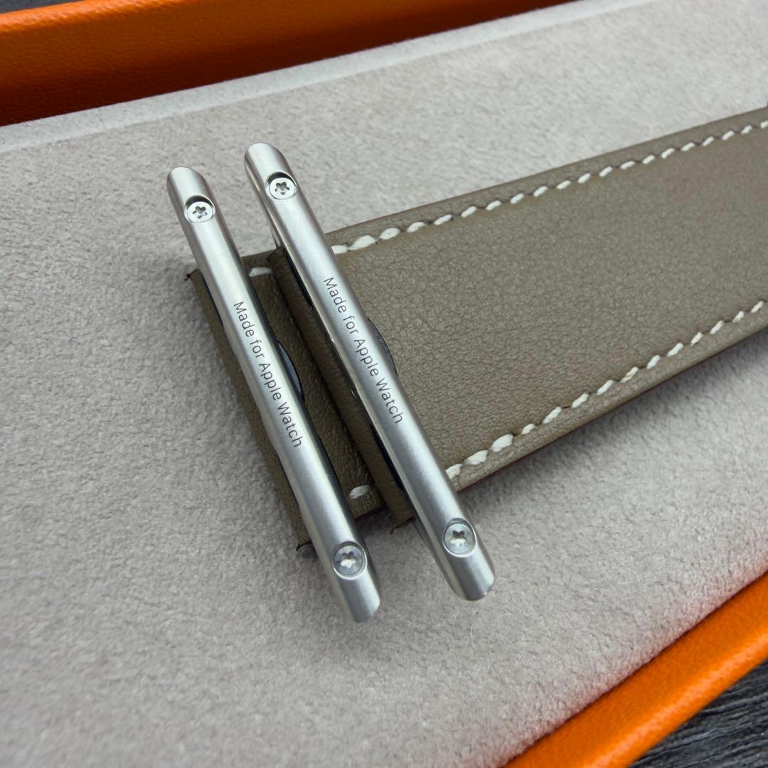 2957 ほぼ未使用　Apple Watch エルメス　エトゥープ　レザー