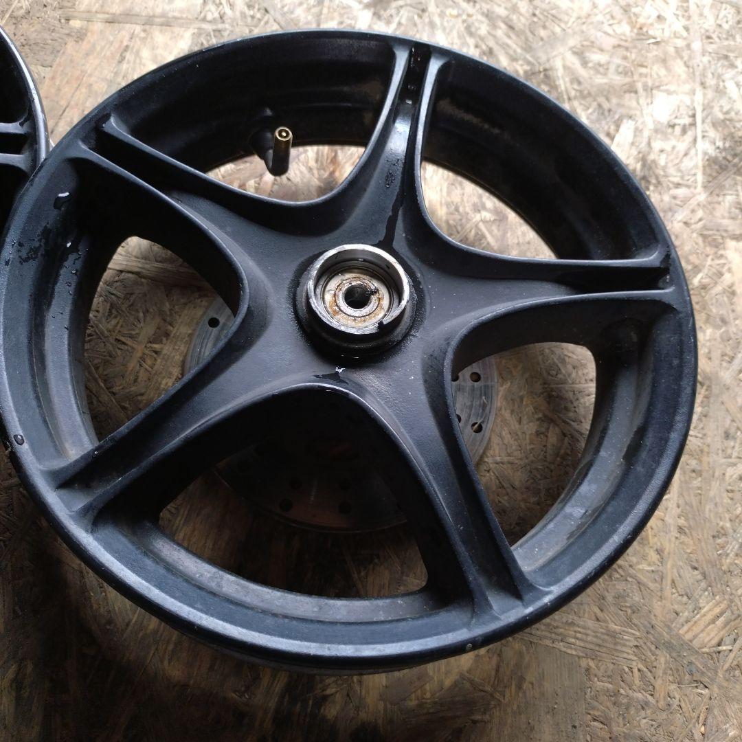 SA39J JOG 前後ホイール　黒