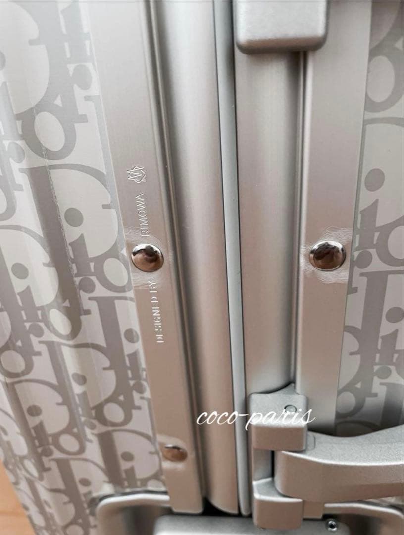 DIOR and RIMOWA キャビン　シルバー　キャリーケース　美品
