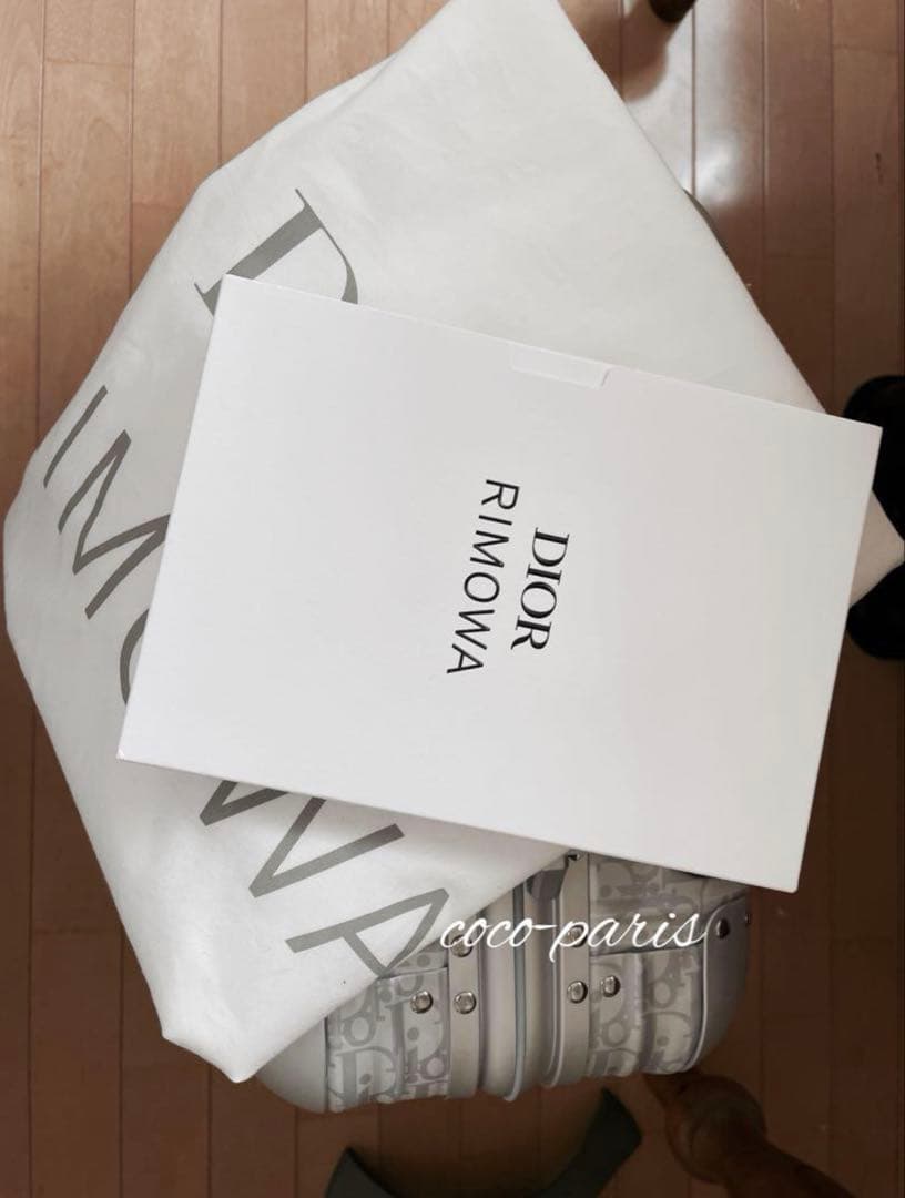 DIOR and RIMOWA キャビン　シルバー　キャリーケース　美品