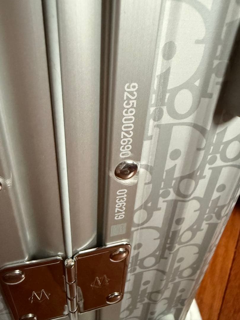 DIOR and RIMOWA キャビン　シルバー　キャリーケース　美品
