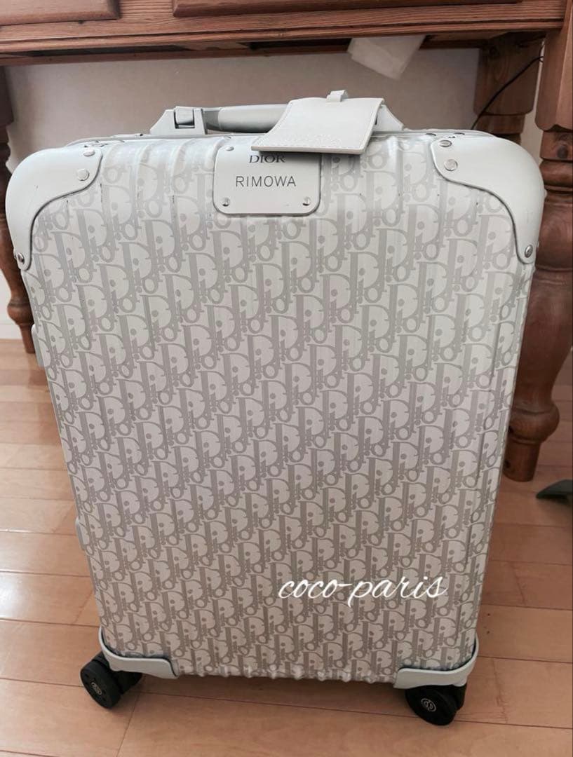 DIOR and RIMOWA キャビン　シルバー　キャリーケース　美品