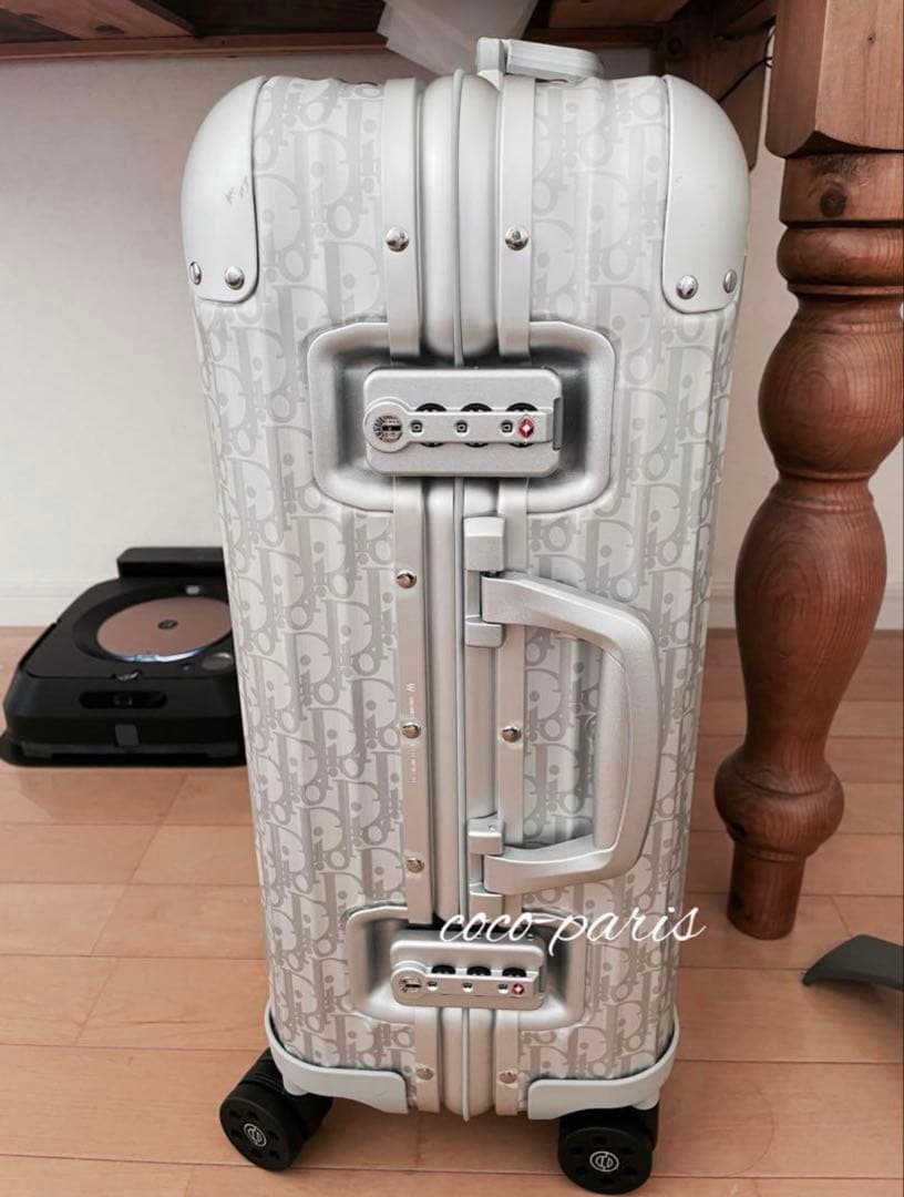 DIOR and RIMOWA キャビン　シルバー　キャリーケース　美品