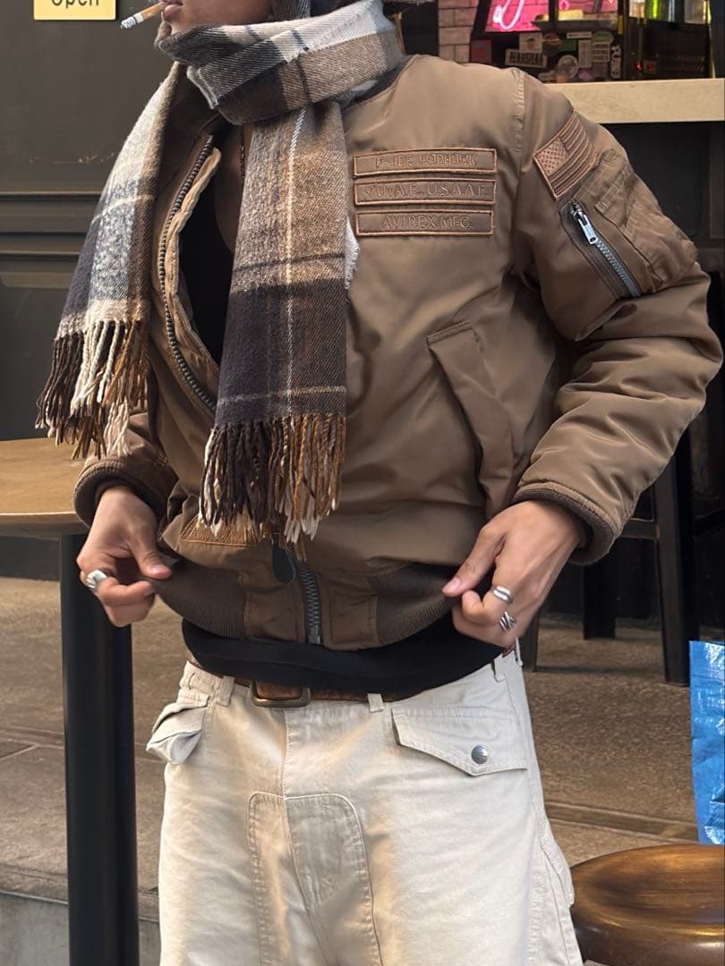 AVIREX MA-1 ブラウン