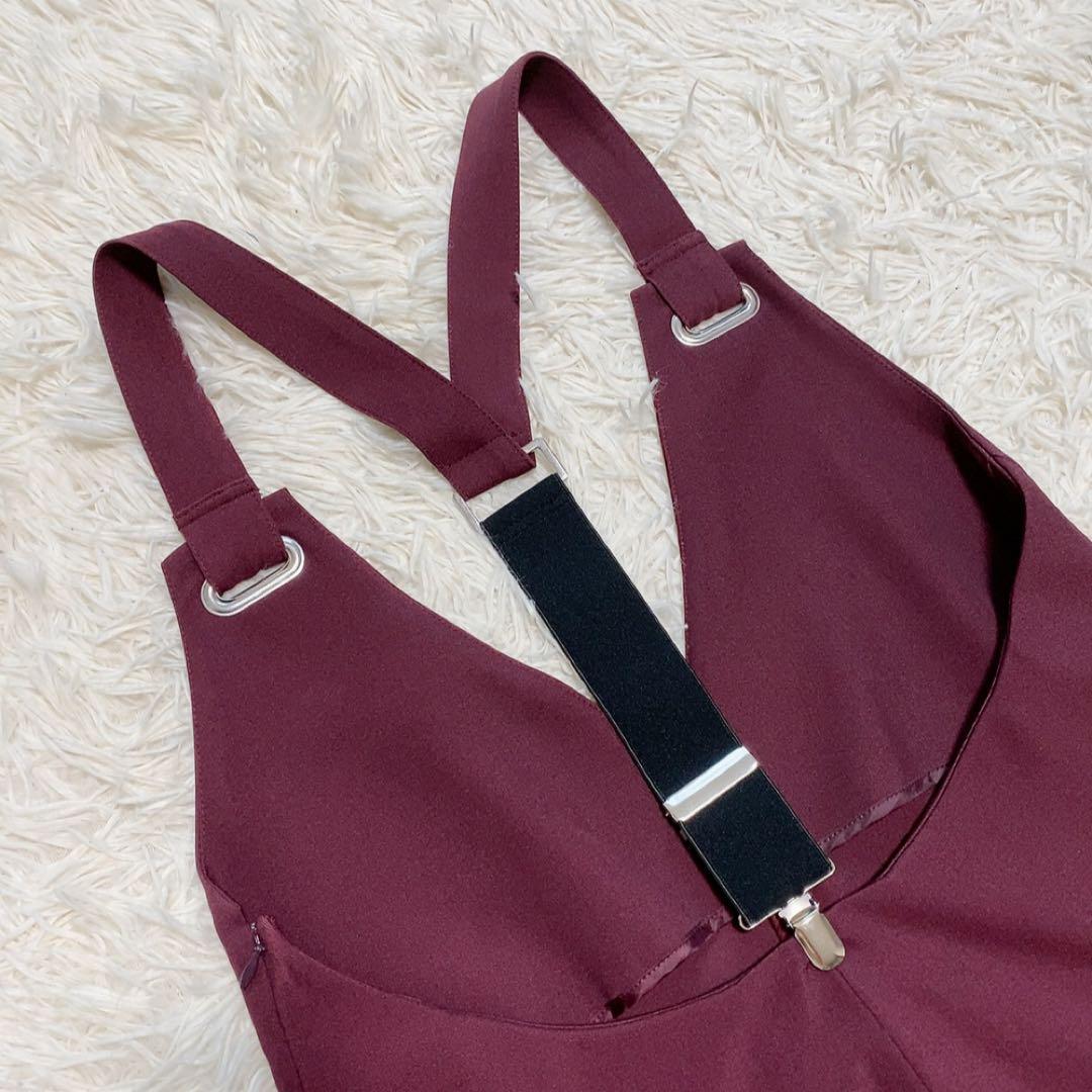 【未使用級】アンスリード サスペンダーオールインワン ボルドー タグ付き
