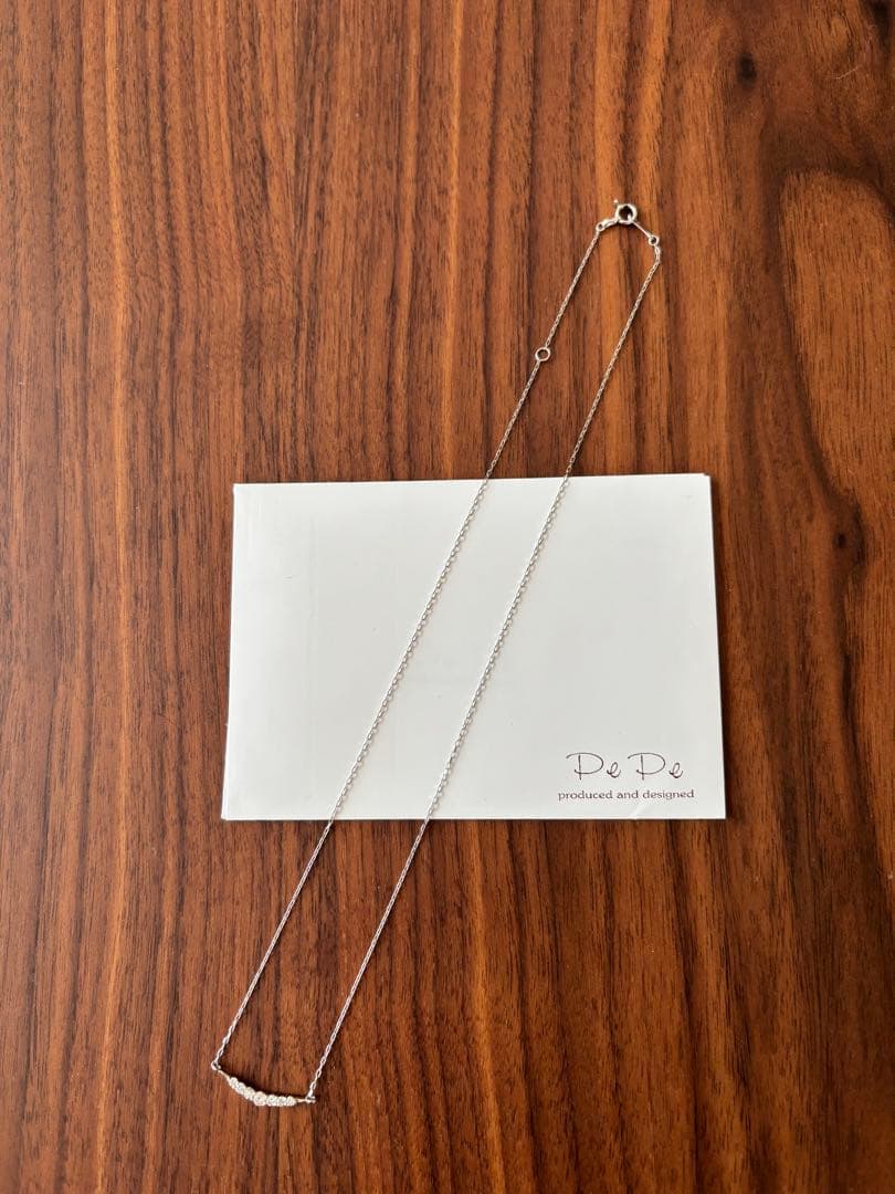 アクセサリーpepe プラチナ ダイヤモンド ネックレス
