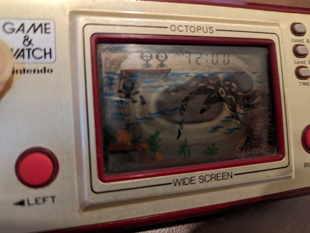 ゲームウォッチ オクトパス 当時物 動作品