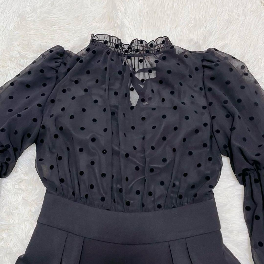 【美品】LILY BROWN オケージョンロンパース　ブラック　サイズ0