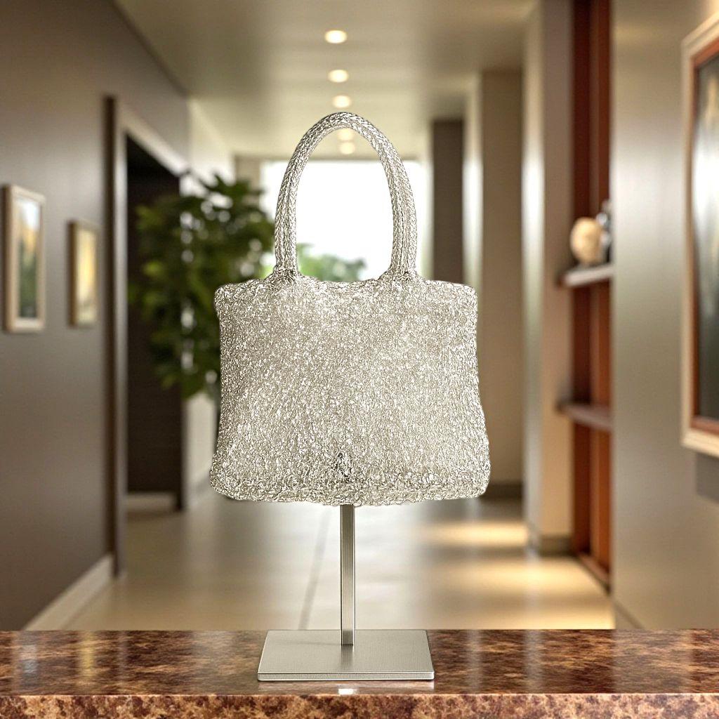 美品　アンテプリマ　スタンダード　ミニアトゥーラ　シルバー　2WAY　バッグ