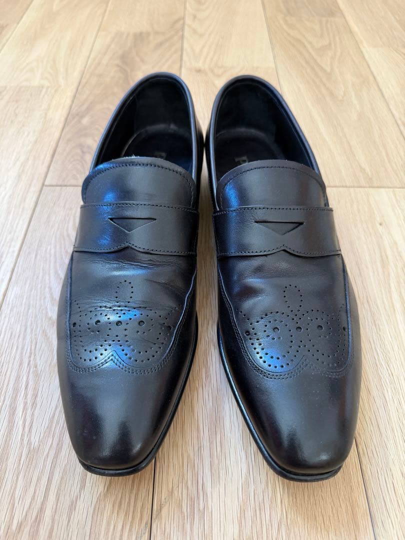 PRADA ブラック ドレスシューズ　7 1/2 (26.5cm)