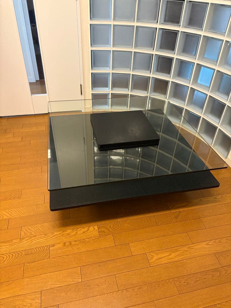 アルモニア (Armonia) ガラステーブル (ブラック) 鎌倉市内受渡し限定