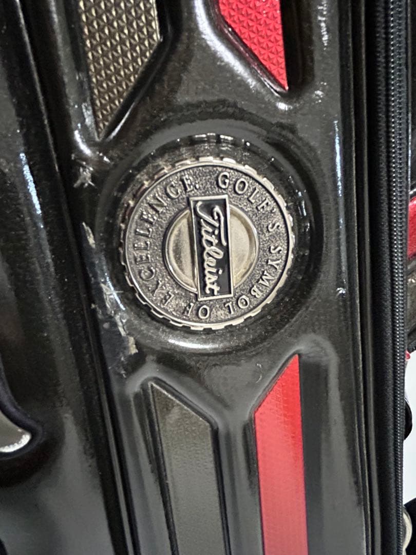 Titleist キャディバッグ 黒 赤