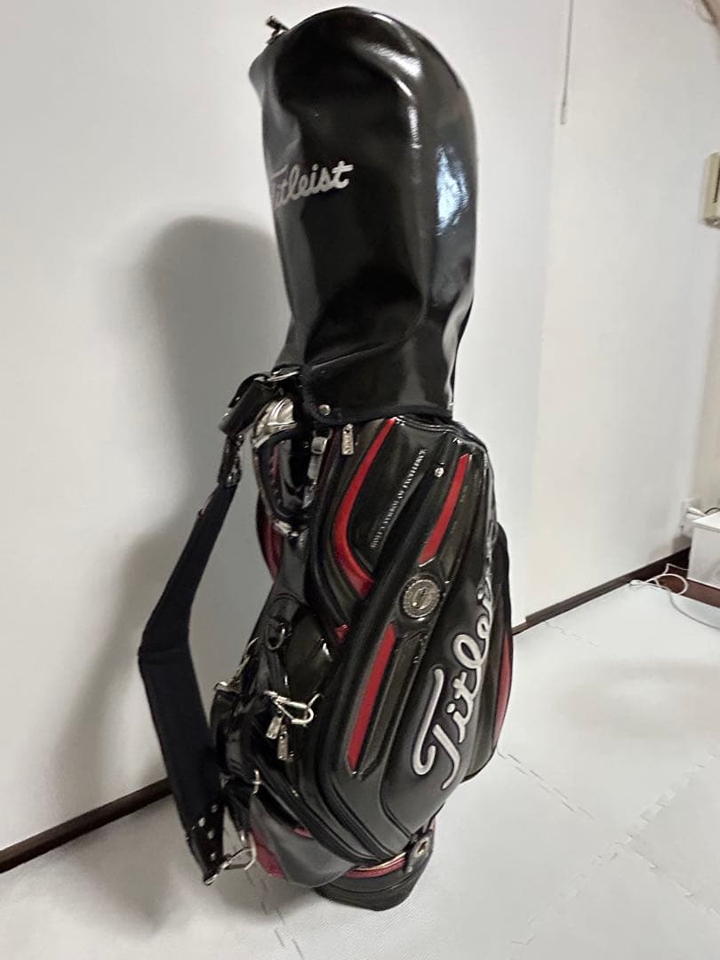 Titleist キャディバッグ 黒 赤