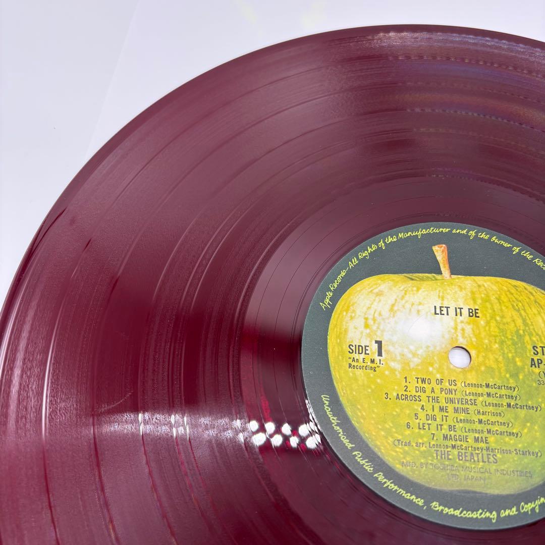 ♦︎【赤盤】THE BEATLES ビートルズ LET IT BEレコード 国内版