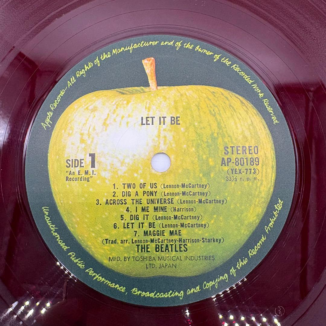 ♦︎【赤盤】THE BEATLES ビートルズ LET IT BEレコード 国内版