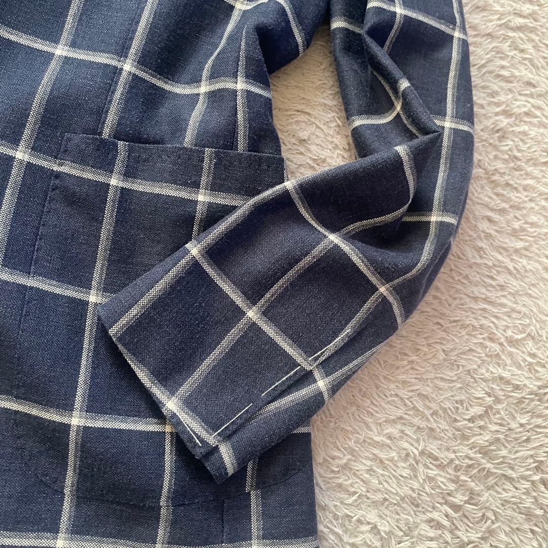 【新品未使用！】タリアトーレ　テーラードジャケット　チェック　ウール　シルク