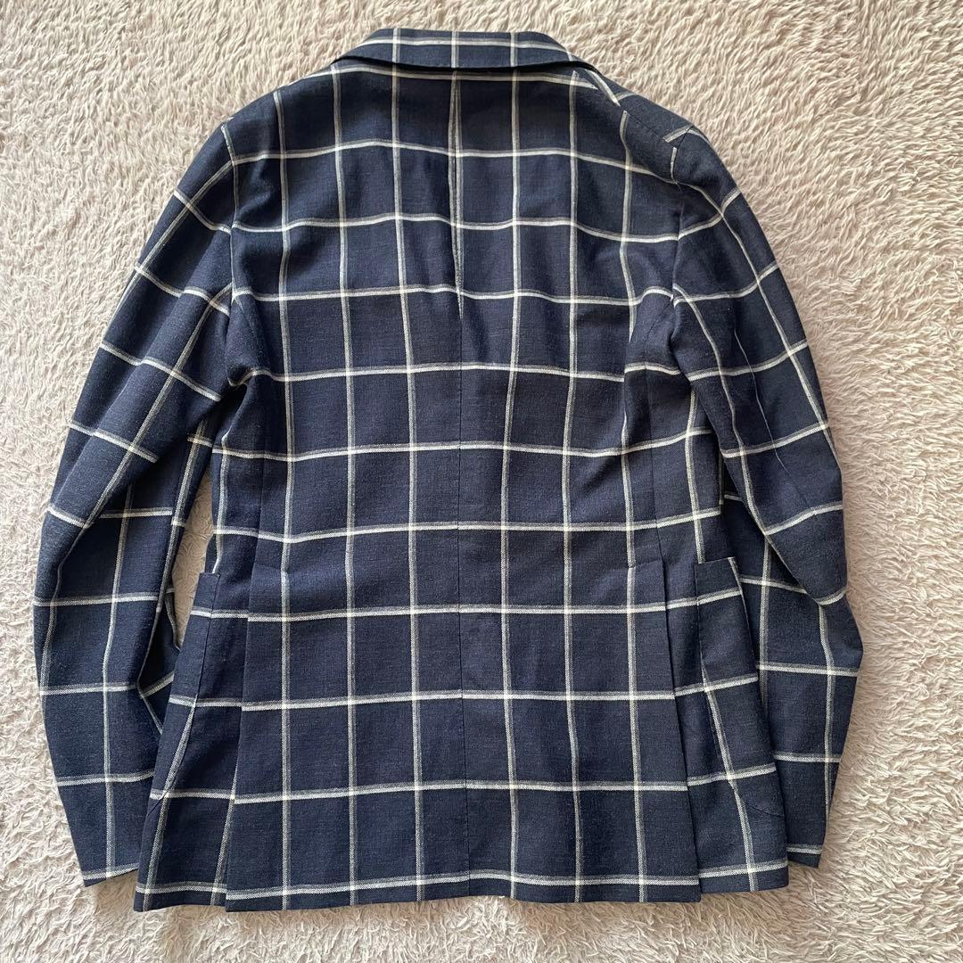 【新品未使用！】タリアトーレ　テーラードジャケット　チェック　ウール　シルク