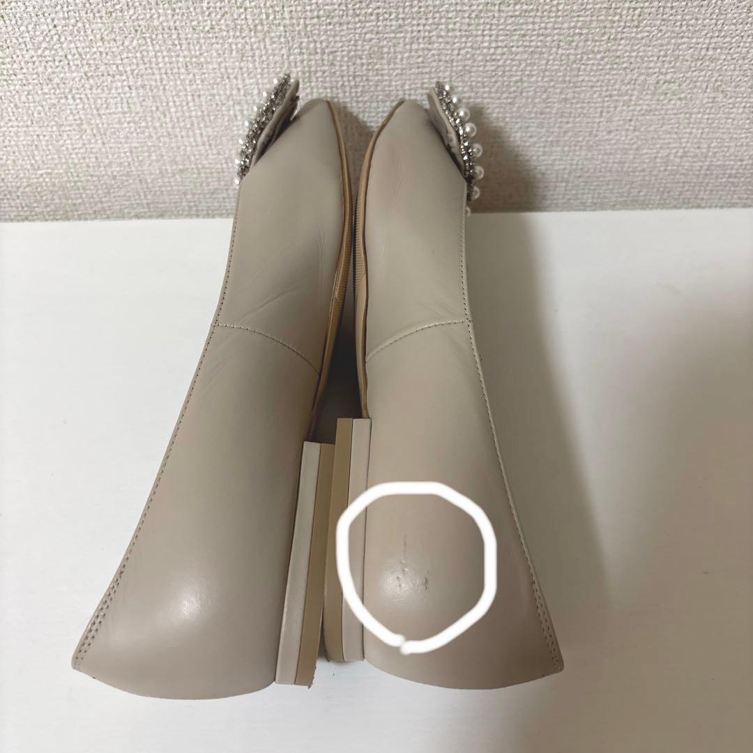 PIPPICHIC ピッピシック パール　バックル　フラット　パンプス