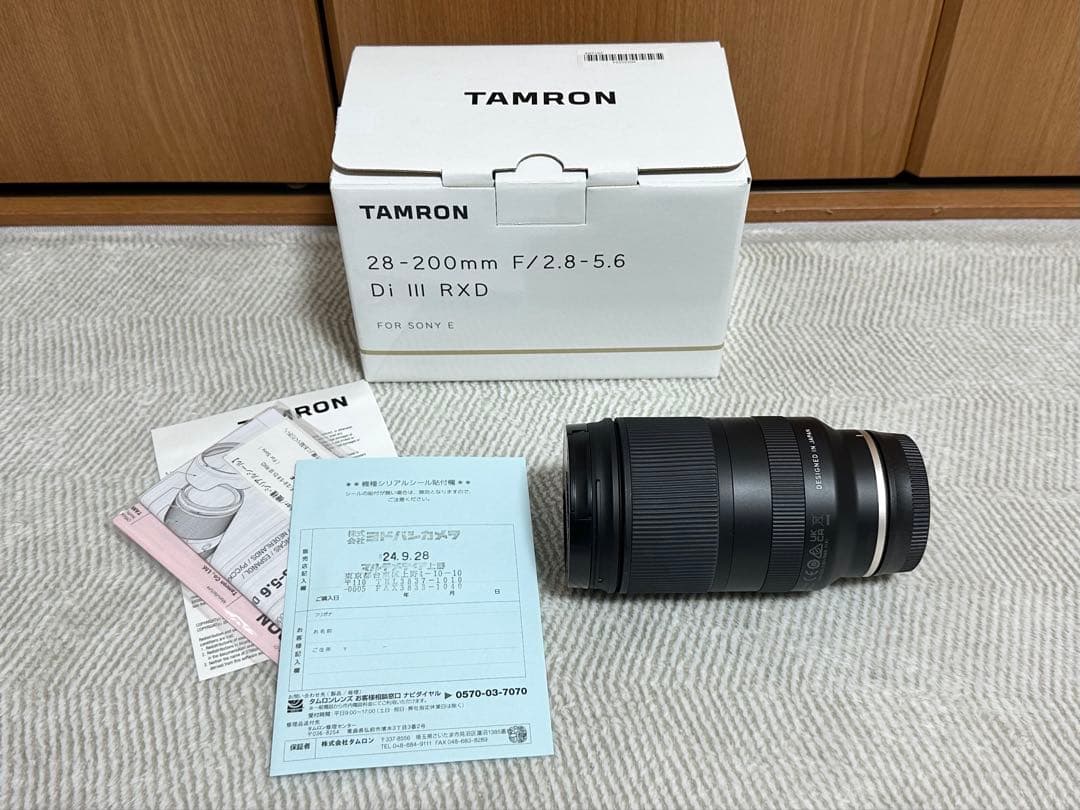 美品 TAMRON 28-200mm F/2.8-5.6 Di III RXD