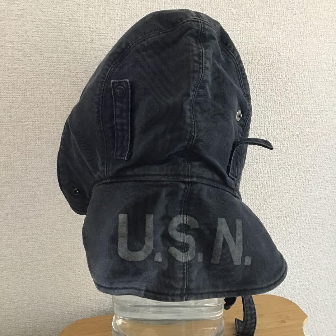米軍 デッキキャップ ネイビー 米軍放出品 ミリタリー