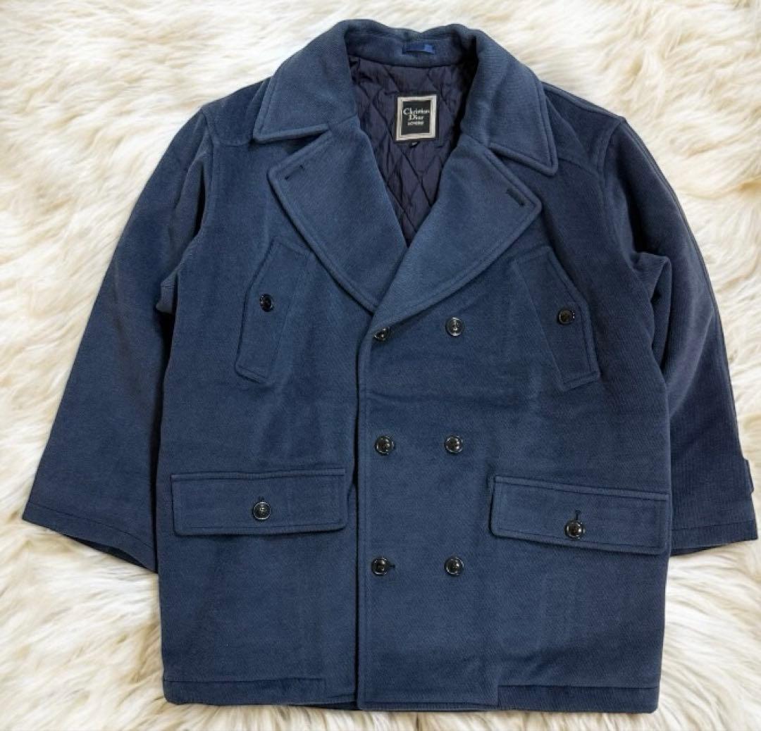 Christian Dior MONSIEUR ウールPコート ネイビー M