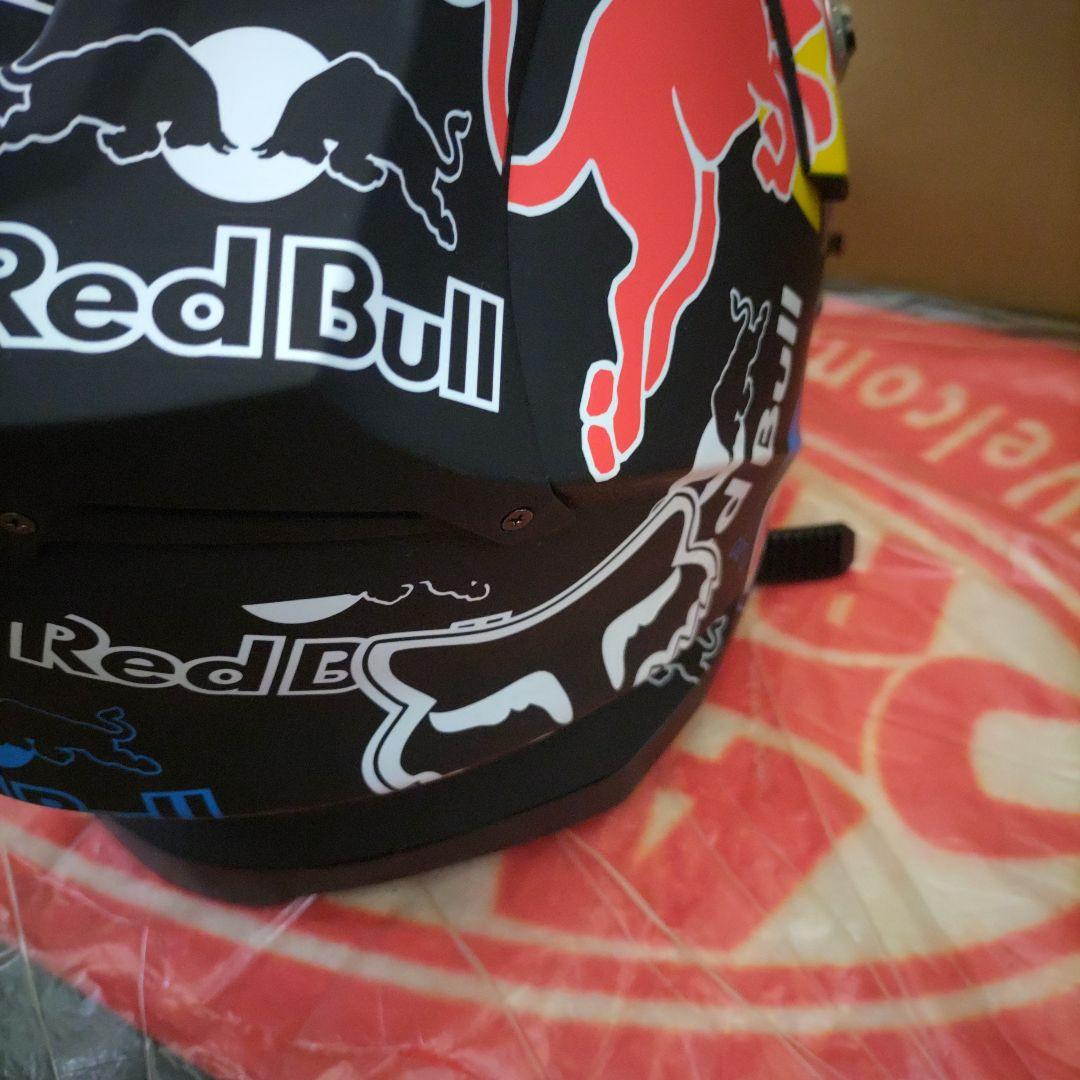 Red Bull FOX ヘルメット 艶消し黒 オフロードヘルメット