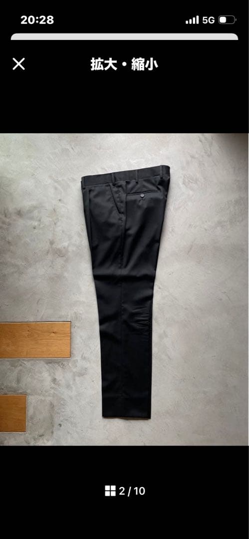 ルイジボレッリ BORRELIのブラックスーツ サイズ50