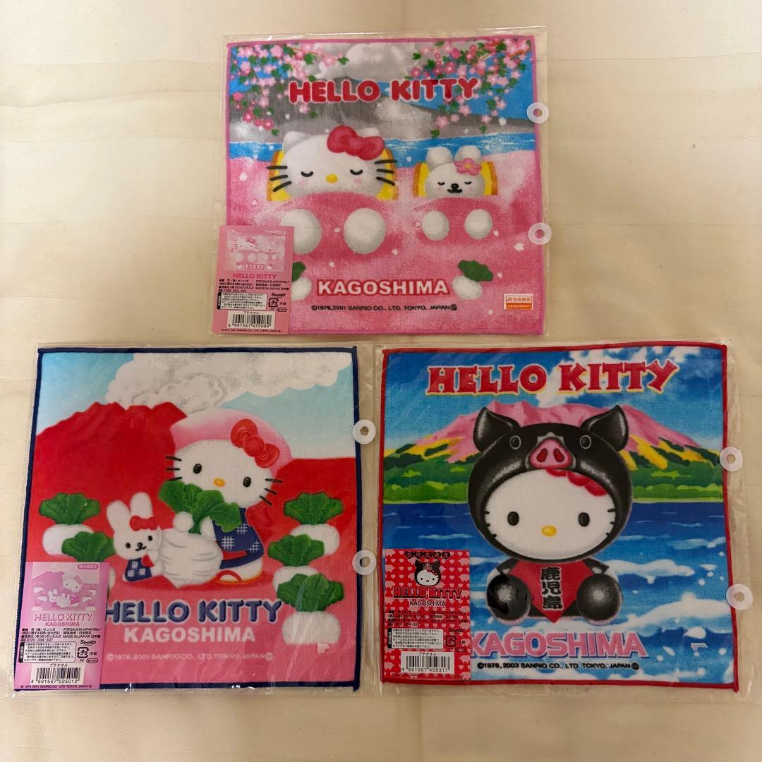 ハローキティー　ご当地プチタオル　43枚　まとめ売り