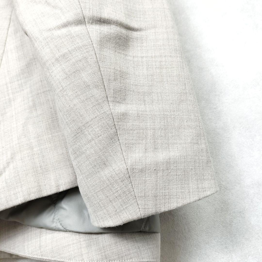 エンフォルド ケープコート ノーカラー 中綿キルティング ポンチョ ジャケット