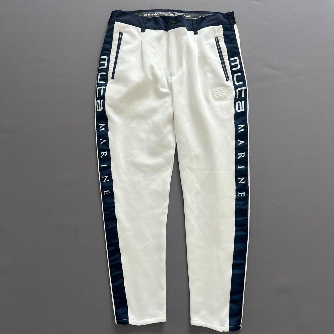 muta MARINE ムータマリン　ダンボールニット　サイドロゴ　パンツ　L