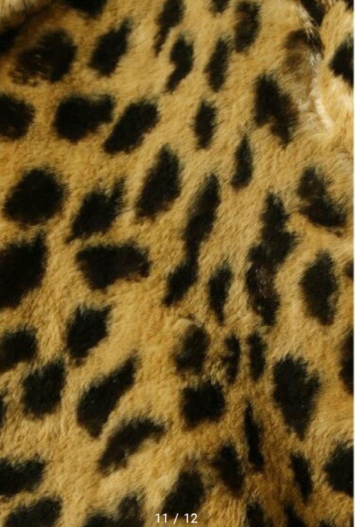 HACHE レオパードフェイクファーコート40　数回使用　イタリア製