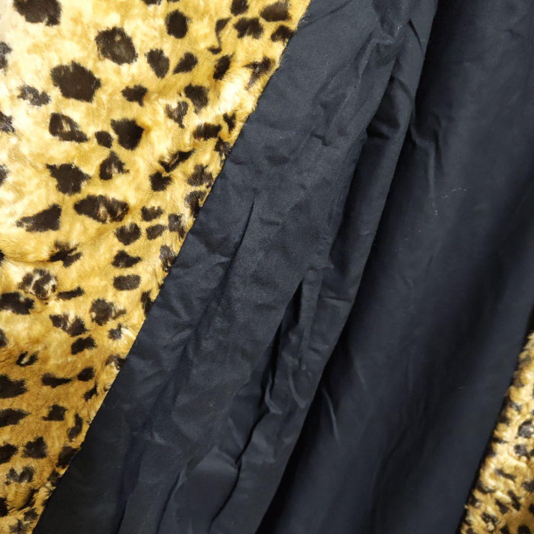 HACHE レオパードフェイクファーコート40　数回使用　イタリア製